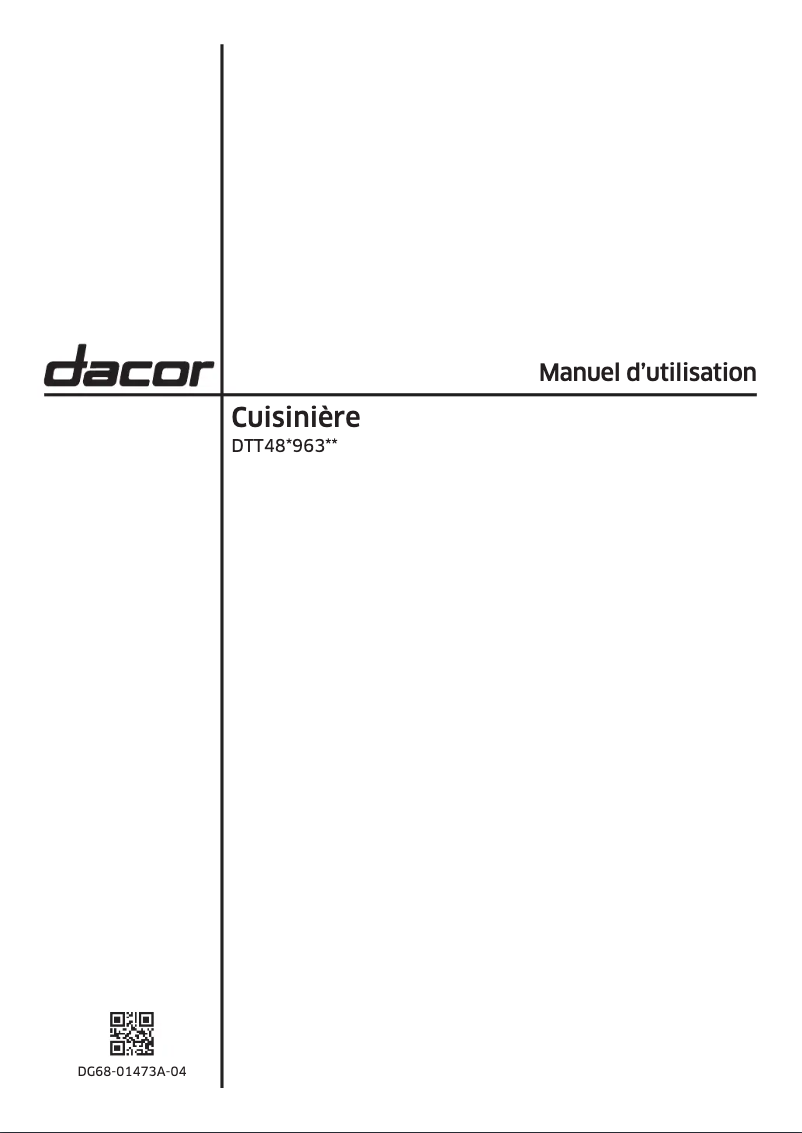 Page 1 de la notice Manuel utilisateur Samsung DTT48T963GM