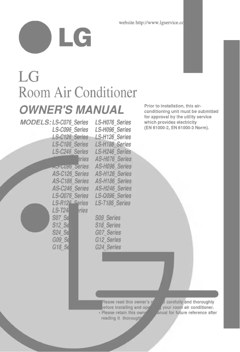 Page n°1 - Manuel utilisateur LG AS-H096RLL0