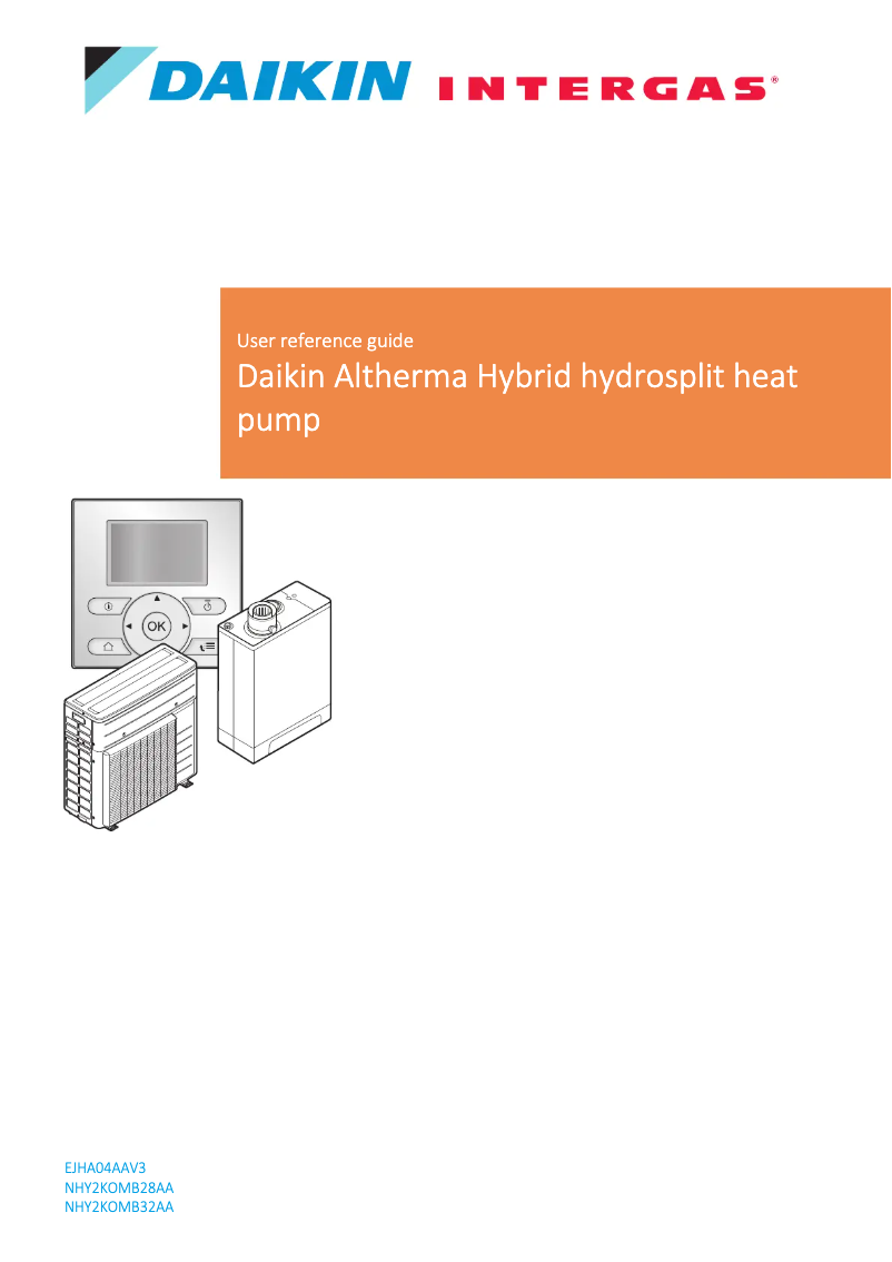 Página 1 del manual Manual de usuario Daikin NHY2KOMB32AA