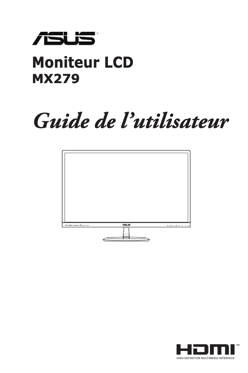 Page n°1 - Manuel utilisateur Asus Designo MX279H
