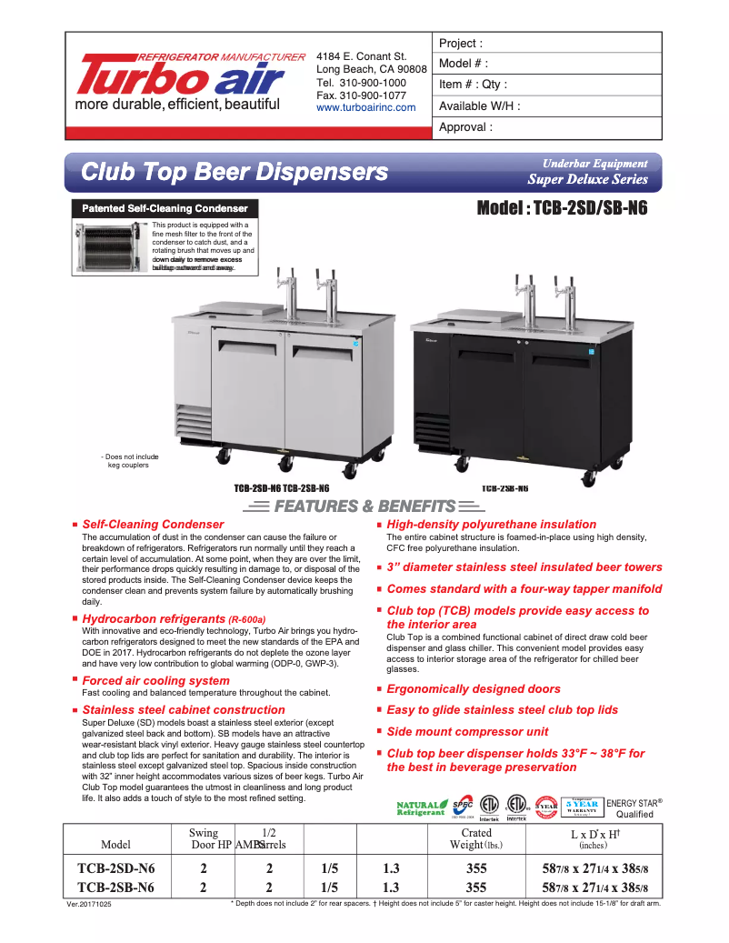 Image de la première page du manuel de l'appareil TCB-2SD