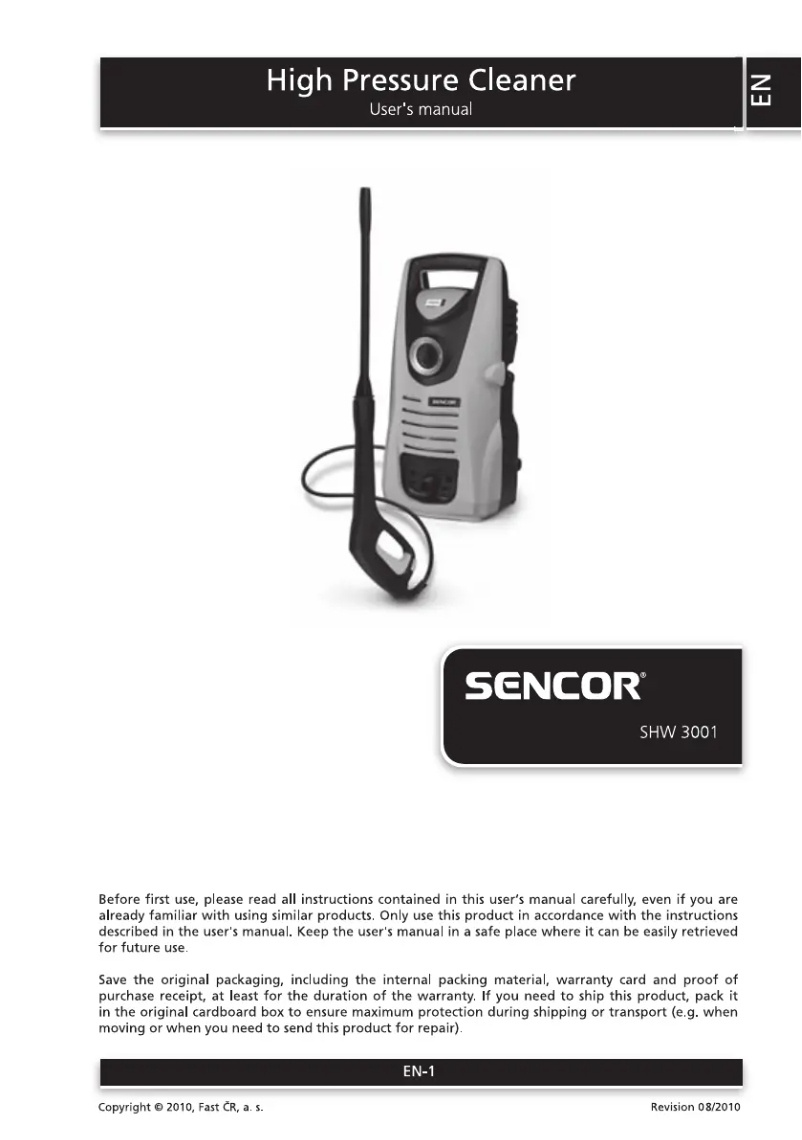 Página 1 del manual Manual de usuario Sencor SHW 3001