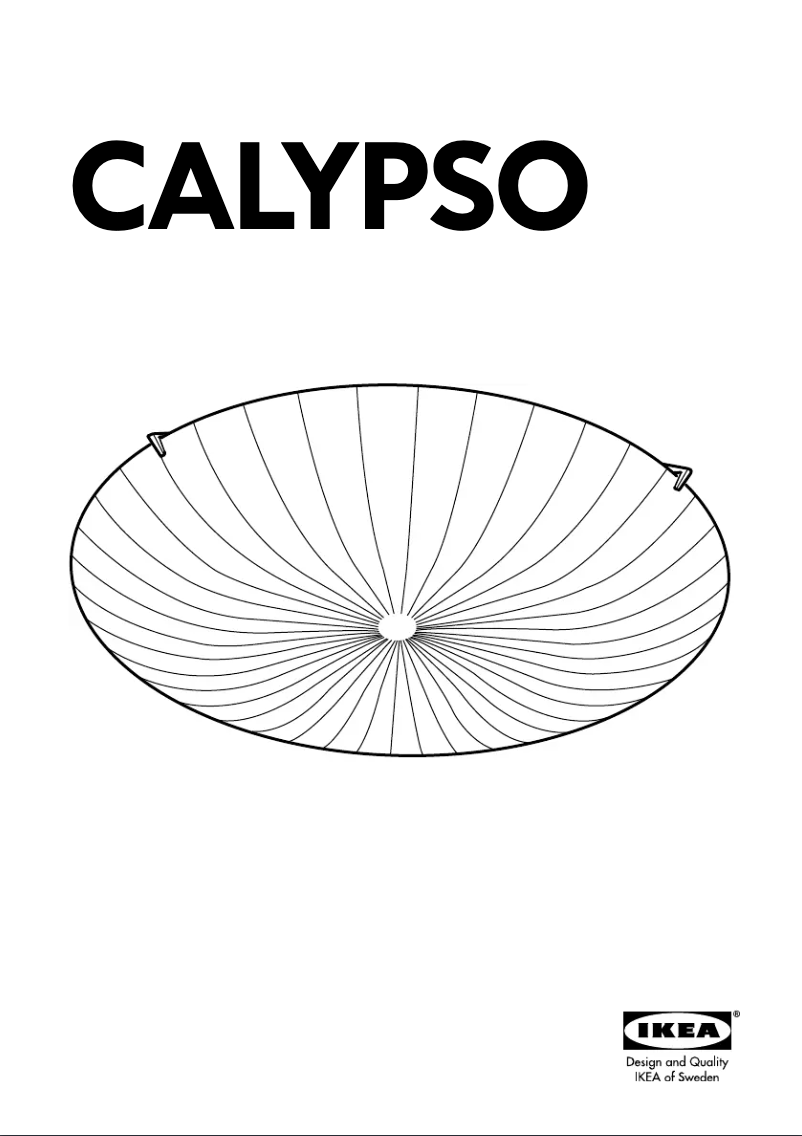 Image de la première page du manuel de l'appareil CALYPSO