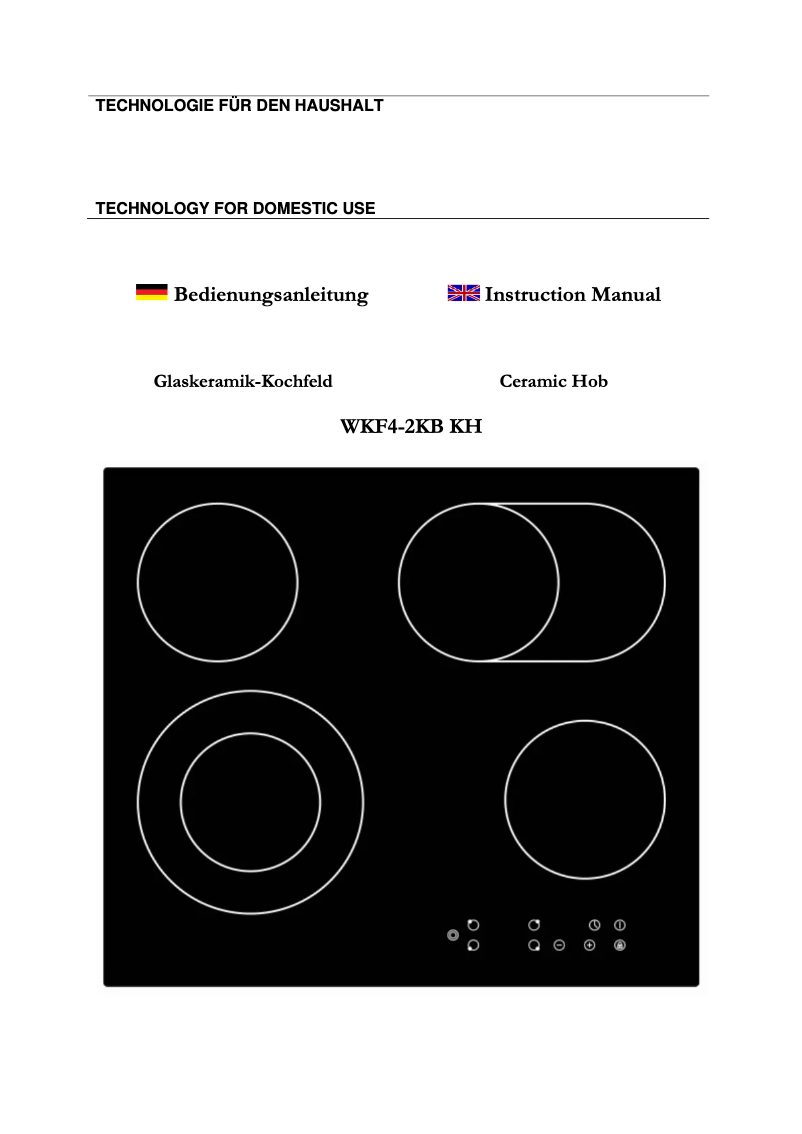 Page 1 de la notice Manuel utilisateur Wolkenstein WKF4 2KB KH