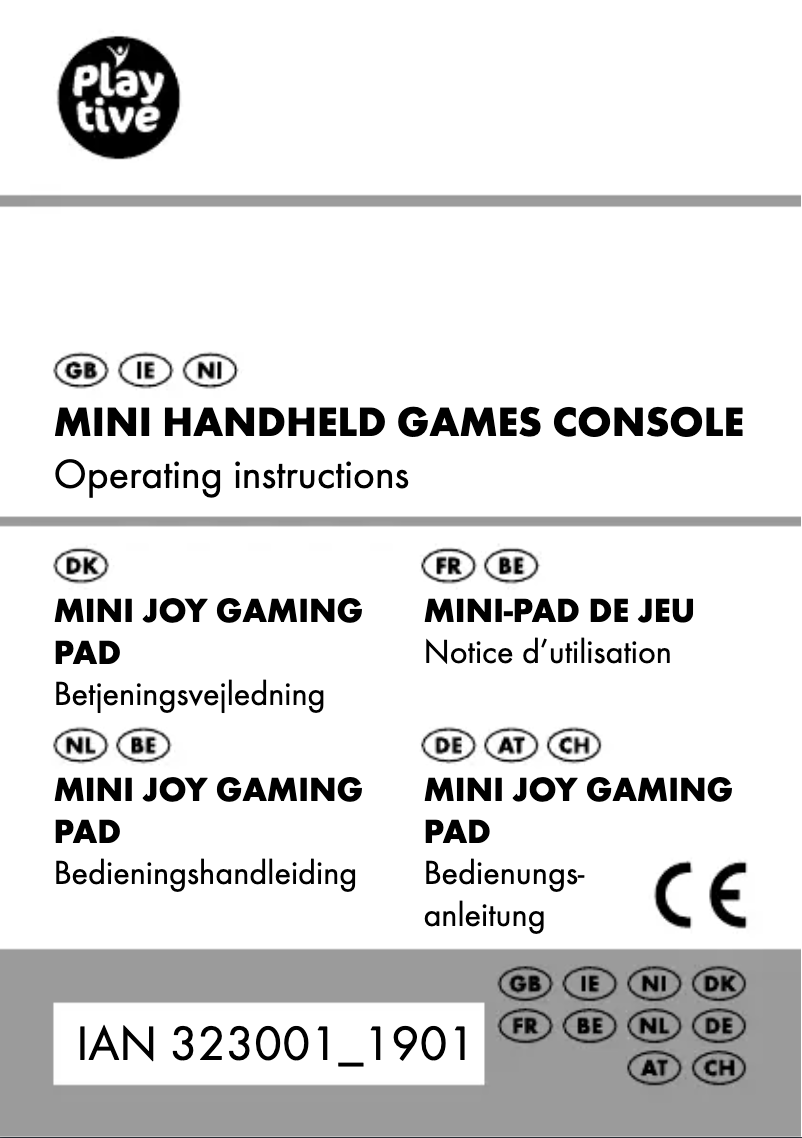 Page 1 de la notice Manuel utilisateur Playtive IAN 323001