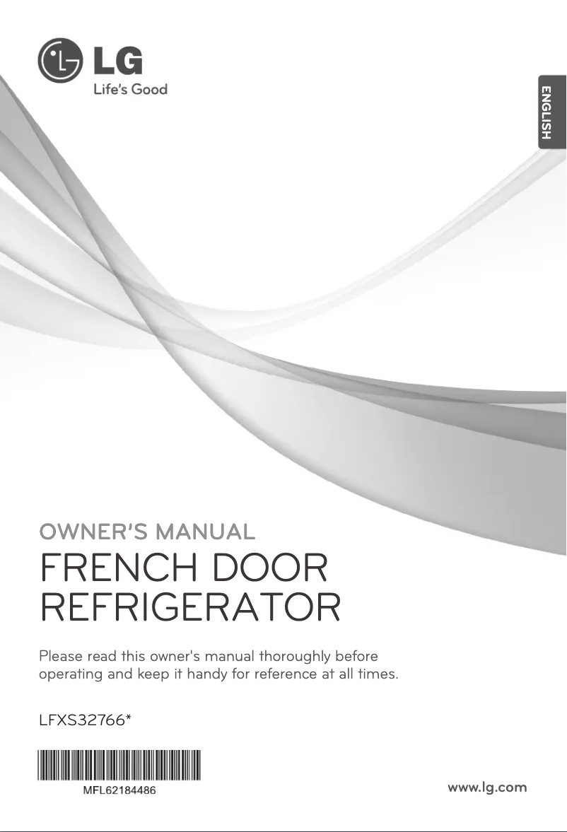 Page 1 de la notice Manuel utilisateur LG LFXS32766