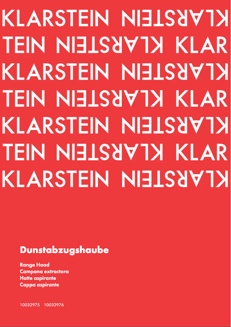 Image de la première page du manuel de l'appareil 10032976