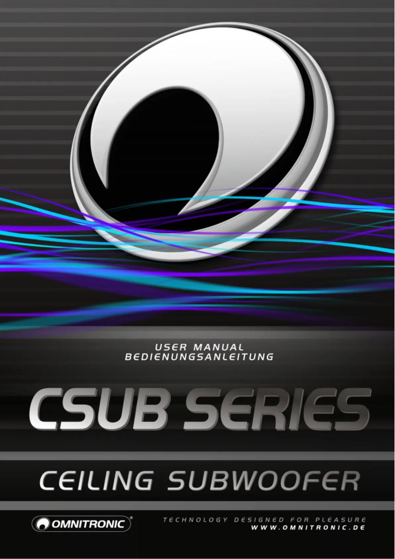 Page n°1 - Manuel utilisateur Omnitronic CSUB-8