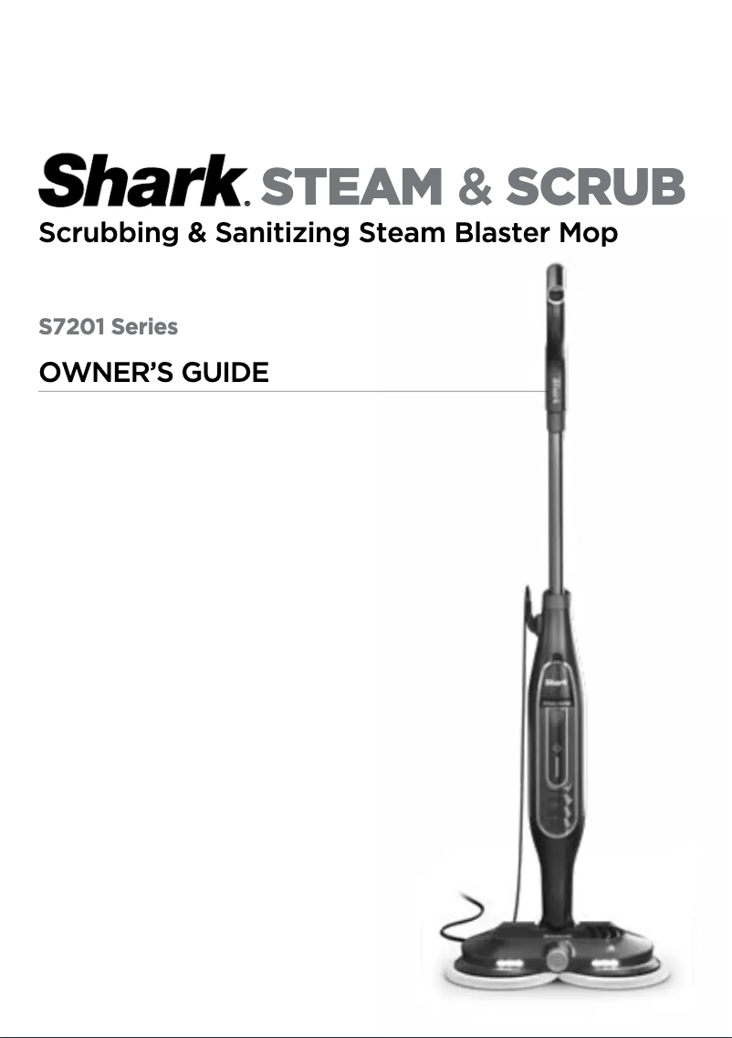 Page 1 de la notice Manuel utilisateur Shark Steam & Scrub S7201