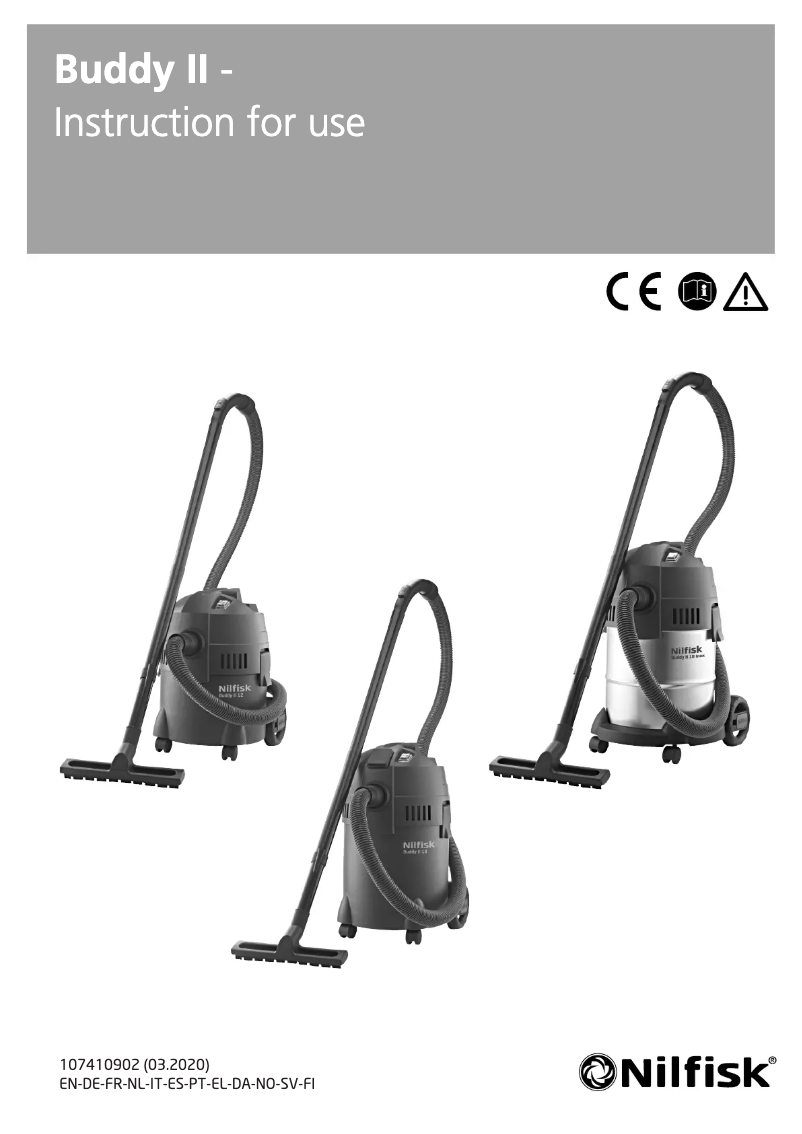 Imagen de la primera página del manual del dispositivo Buddy II 22T