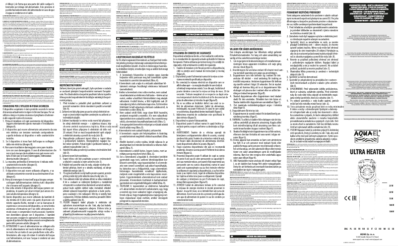 Image de la première page du manuel de l'appareil Ultra Heater