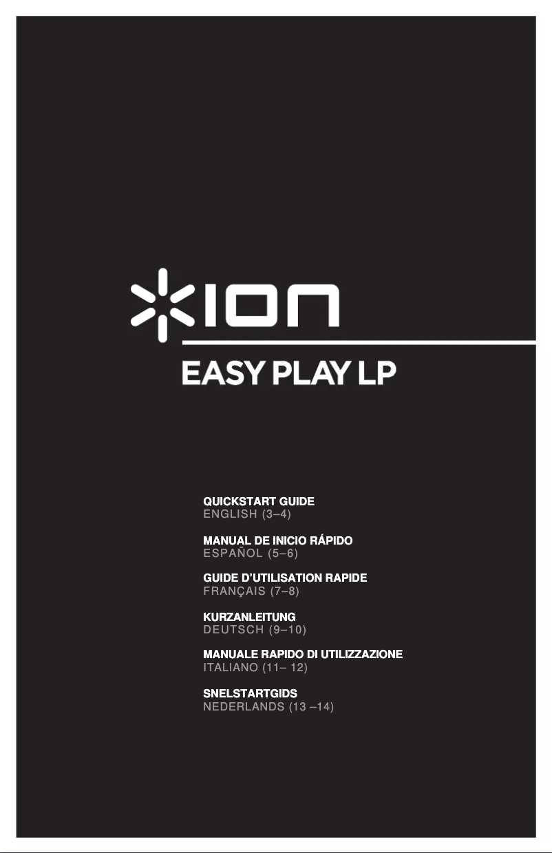 Page n°1 - Manuel utilisateur ION Easy Play LP