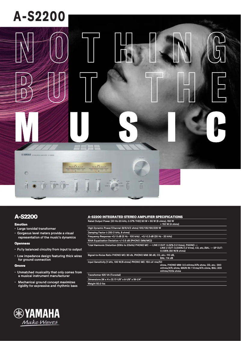 Image de la première page du manuel de l'appareil A-S2200