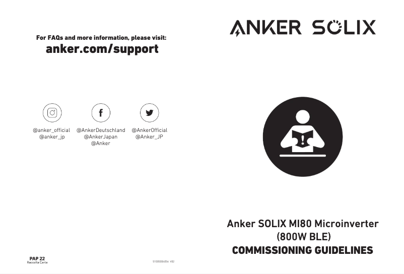 Page 1 de la notice Manuel utilisateur Anker SOLIX MI80