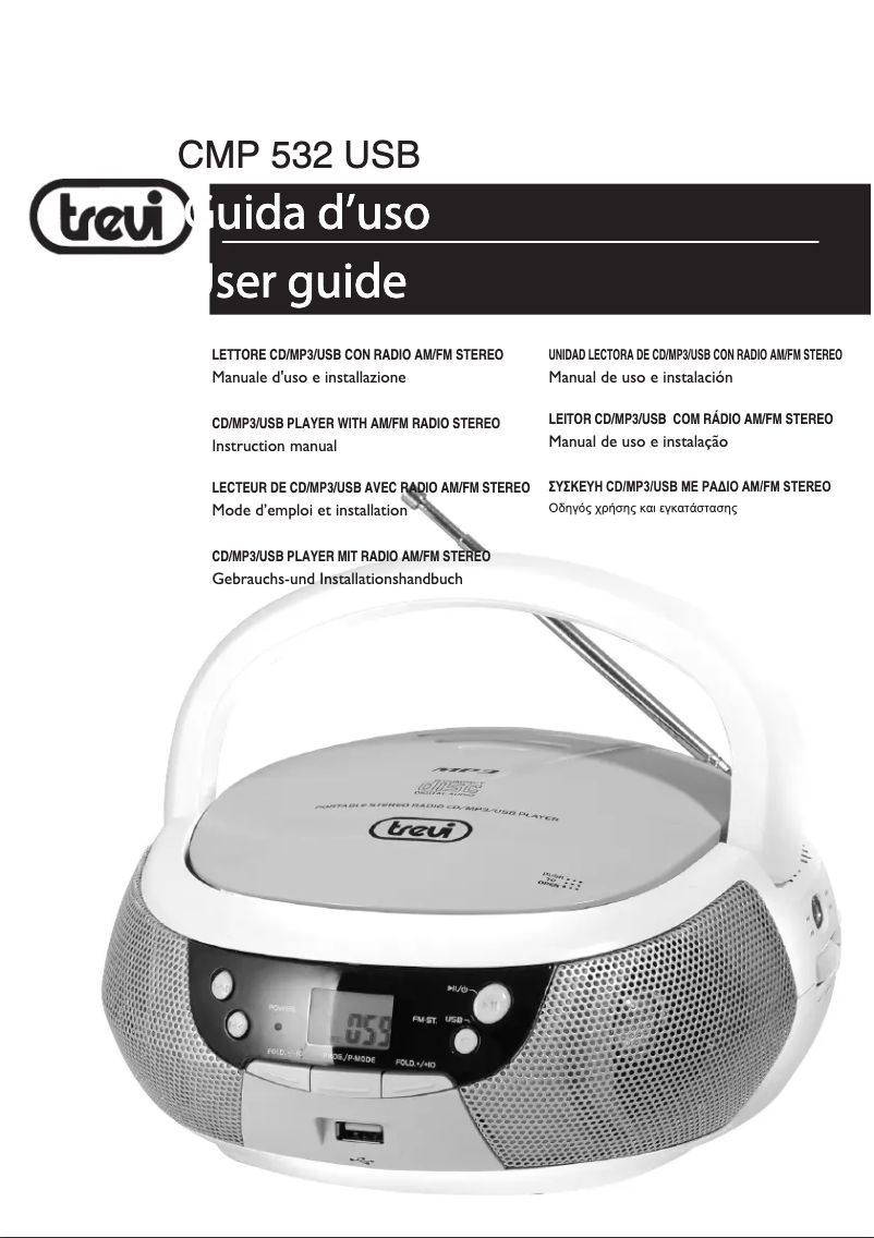 Page n°1 - Manuel utilisateur Trevi CMP 532 USB