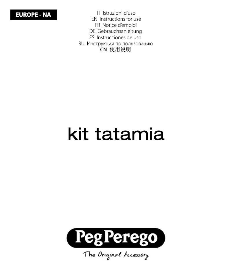 Page 1 de la notice Manuel utilisateur Peg Perego Kit Tatamia