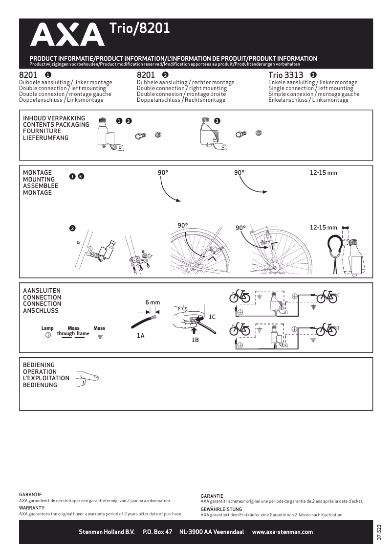 Image de la première page du manuel de l'appareil 8201