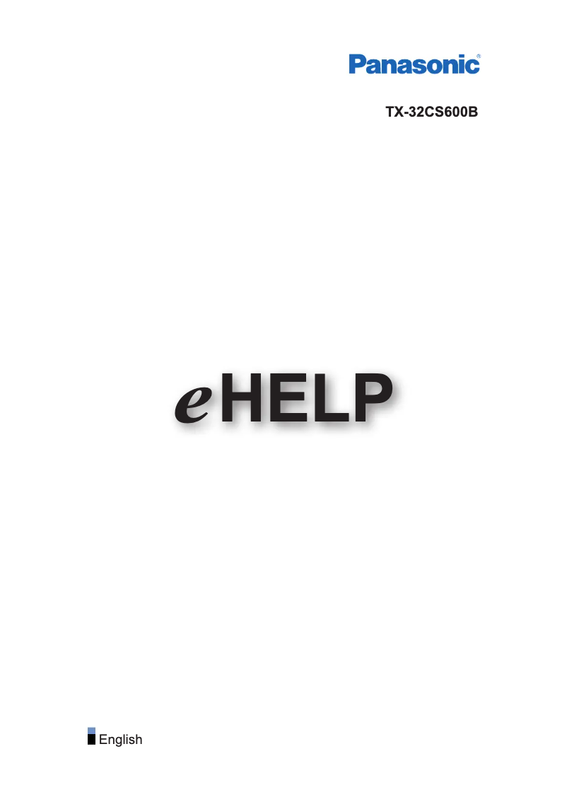 Imagen de la primera página del manual del dispositivo Viera TX-32CS600B