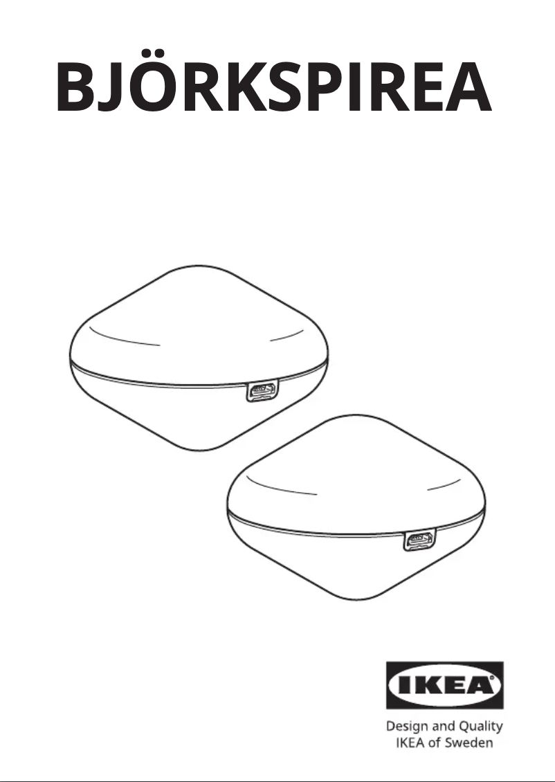 Page 1 de la notice Manuel utilisateur Ikea BJÖRKSPIREA 505.301.39