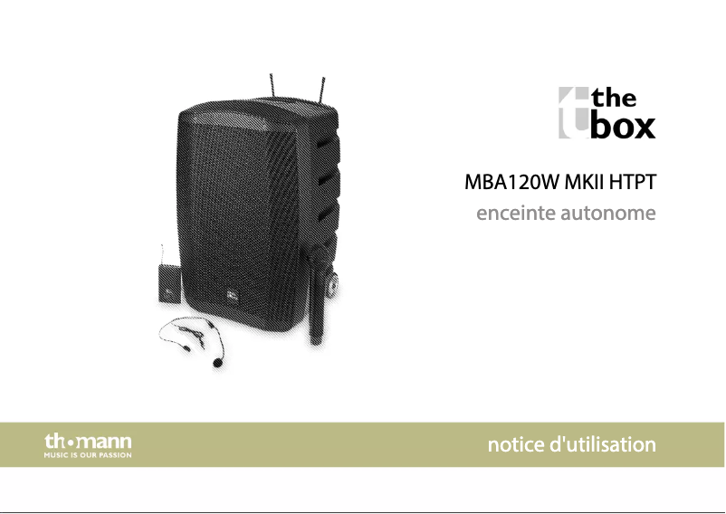 Page n°1 - Manuel utilisateur The Box MBA120W MKII HTPT