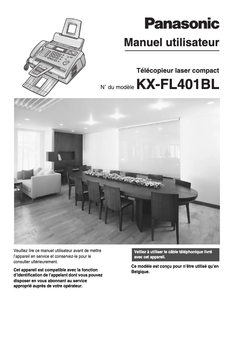 Página 1 del manual Manual de usuario Panasonic KX-FL401BL