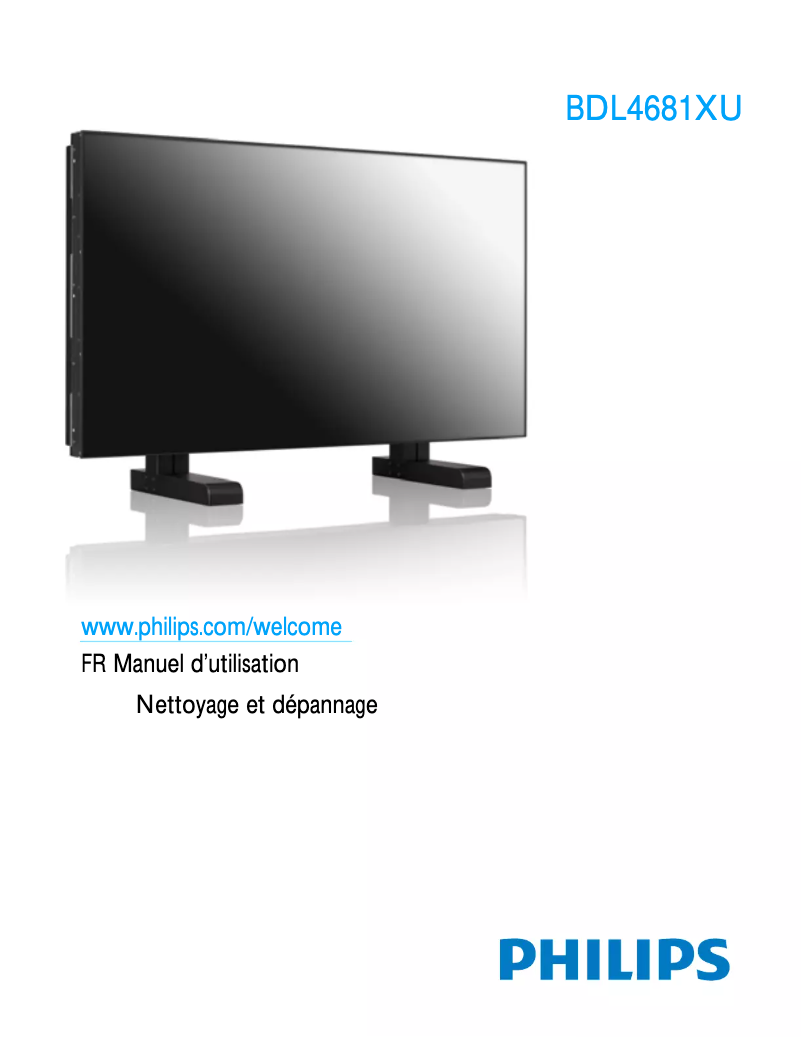Page n°1 - Manuel utilisateur Philips BDL4681XU