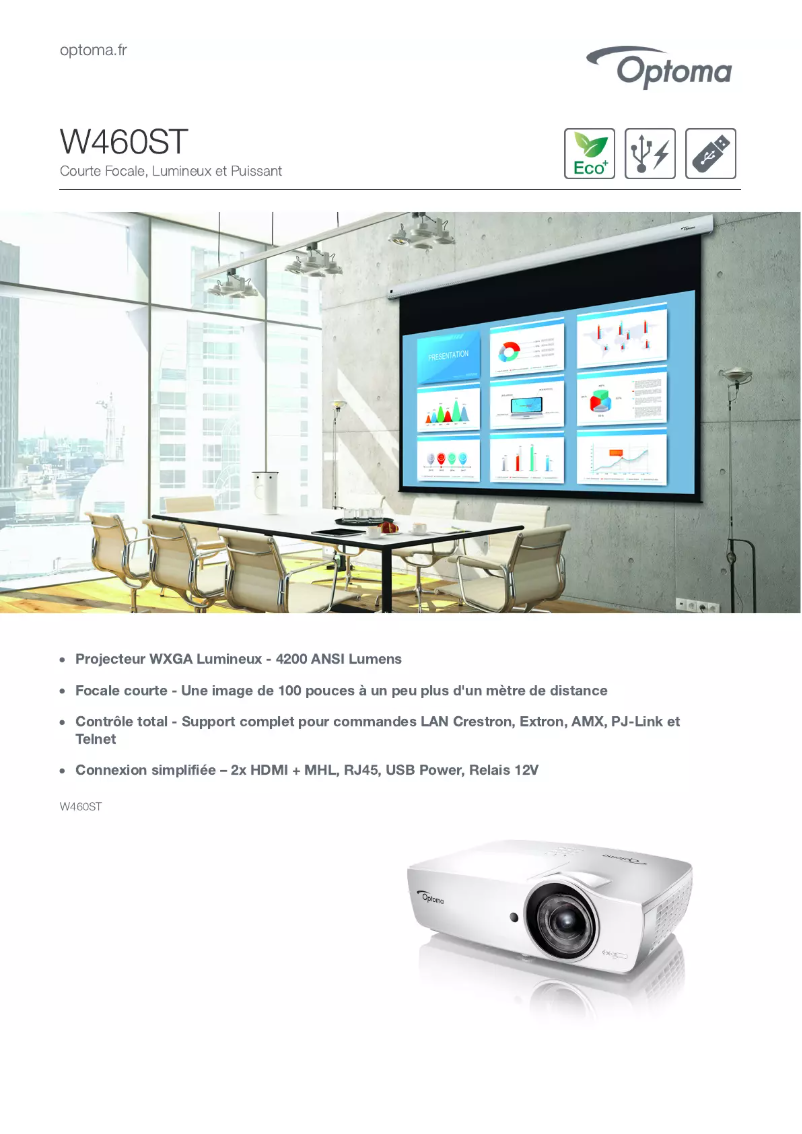 Image de la première page du manuel de l'appareil W460ST