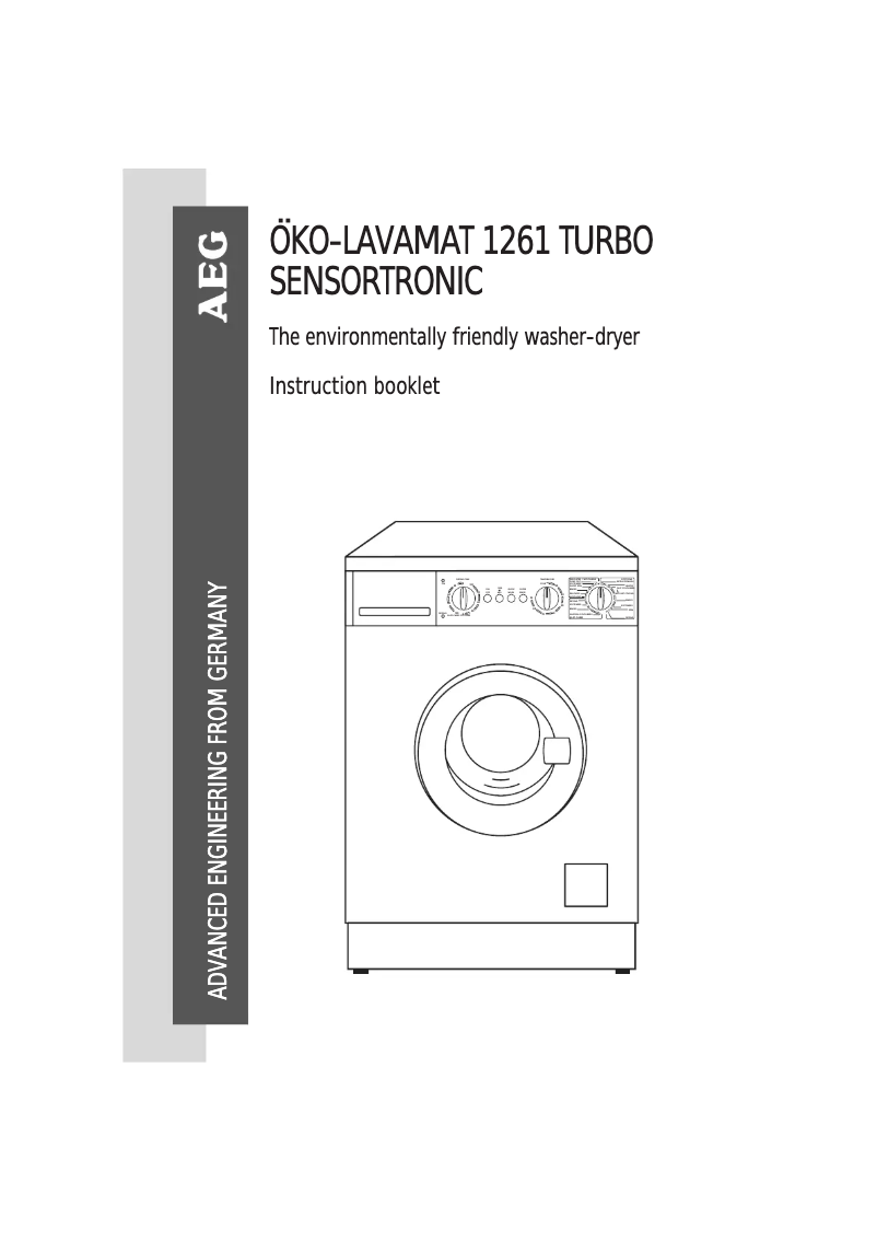 Image de la première page du manuel de l'appareil Lavamat 1261 Turbo Sen