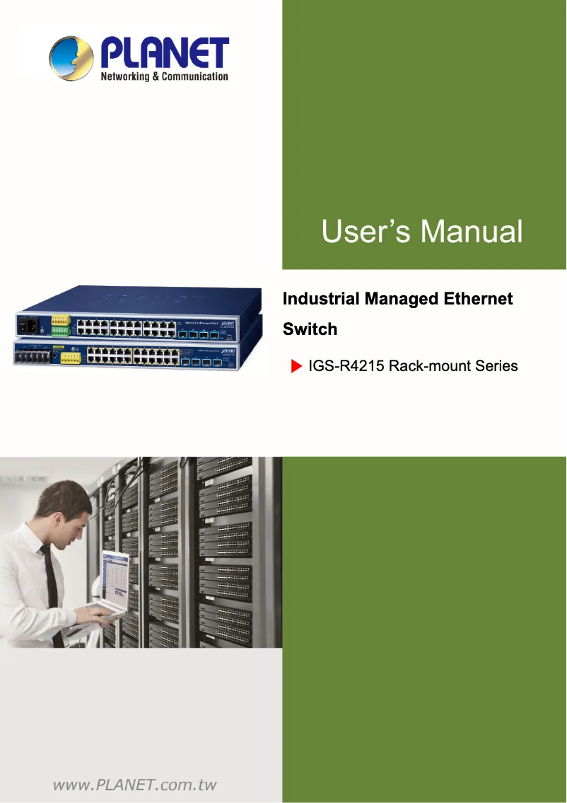 Page n°1 - Manuel utilisateur Planet IGS-R4215-24T4X