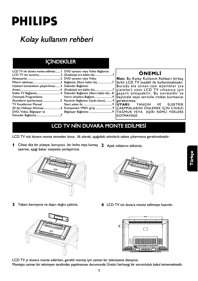 Image de la première page du manuel de l'appareil 20PF1000