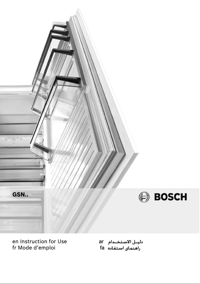 Page n°1 - Manuel utilisateur Bosch GSN40A32