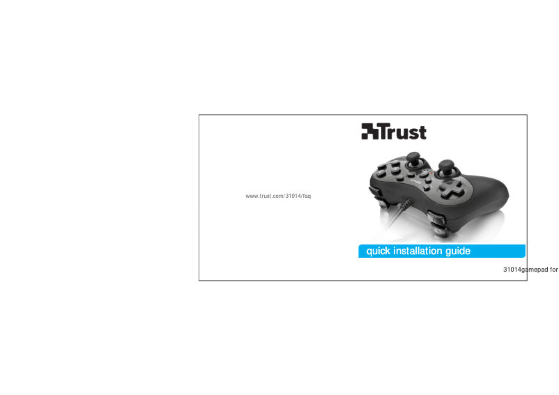 Page 1 de la notice Manuel utilisateur Trust 31014