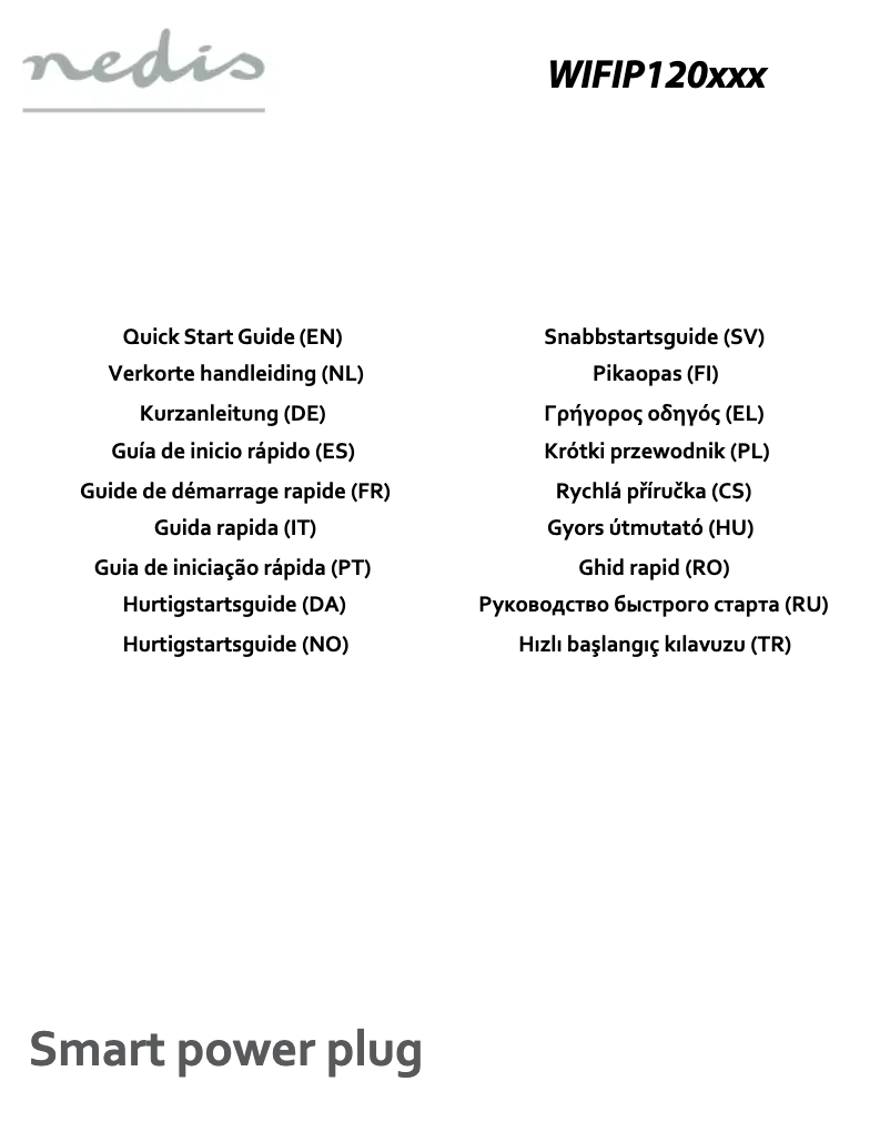 Página 1 del manual Manual de usuario Nedis WIFIP120EWT