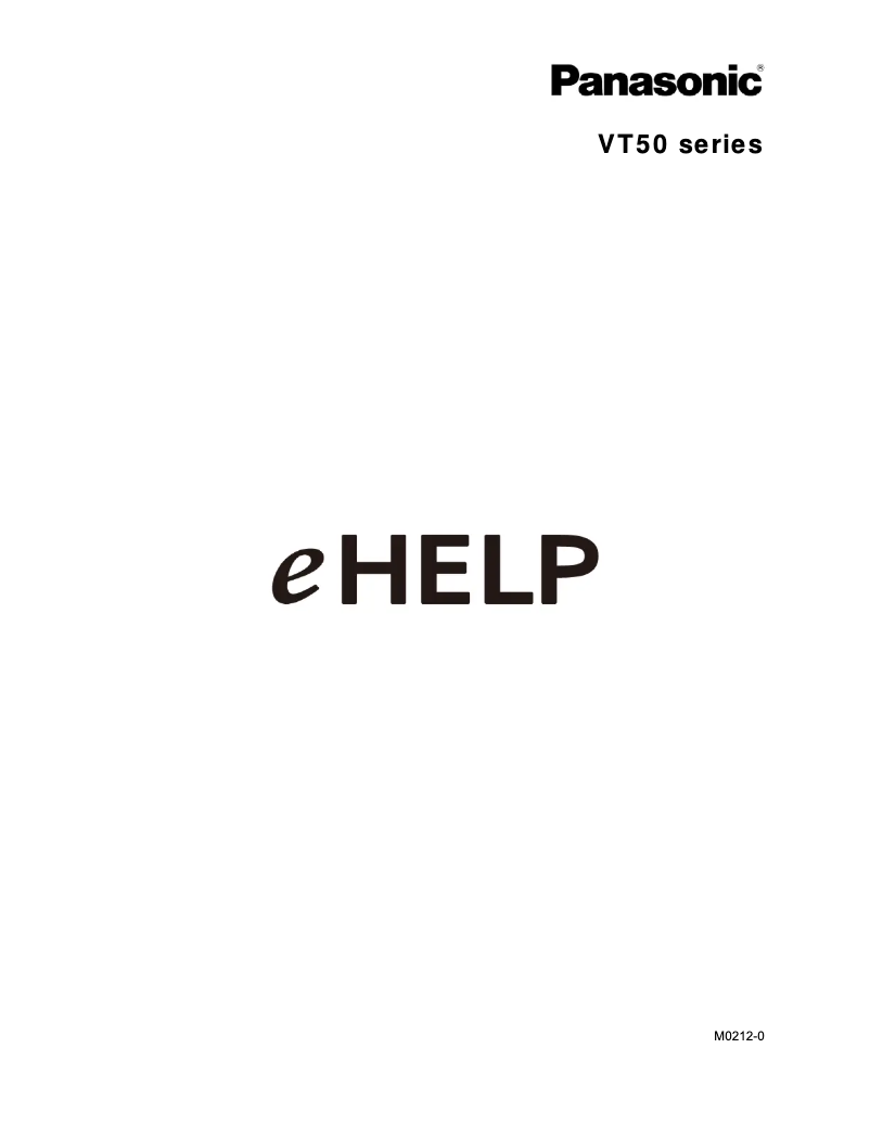 Page 1 de la notice Manuel utilisateur Panasonic Viera TC-P65VT50