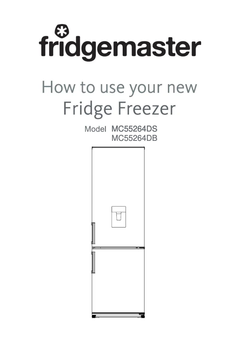 Page n°1 - Manuel utilisateur Fridgemaster MC55264DFB