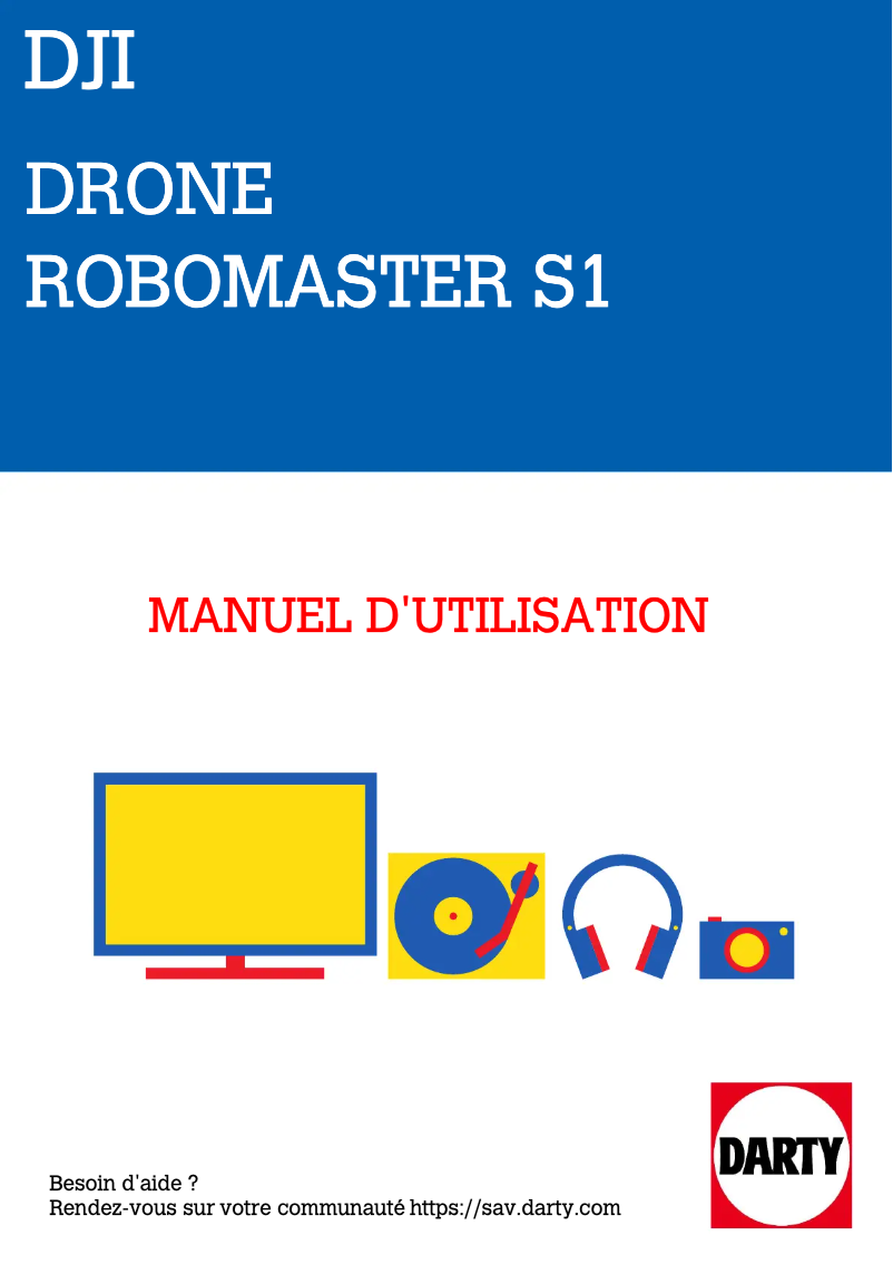 Image de la première page du manuel de l'appareil RoboMaster S1