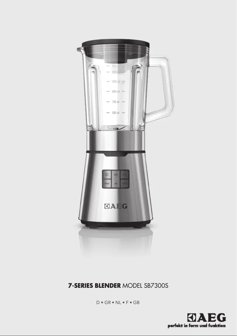 Página 1 del manual Manual de usuario AEG SB7500