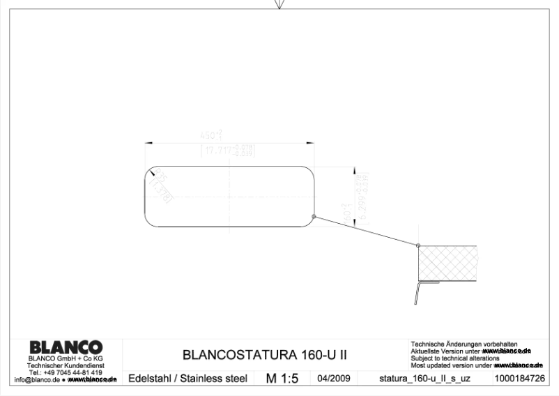 Página 1 del manual Manual de usuario BLANCO STATURA 160-U II
