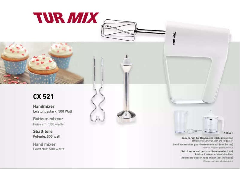 Image de la première page du manuel de l'appareil CX 521