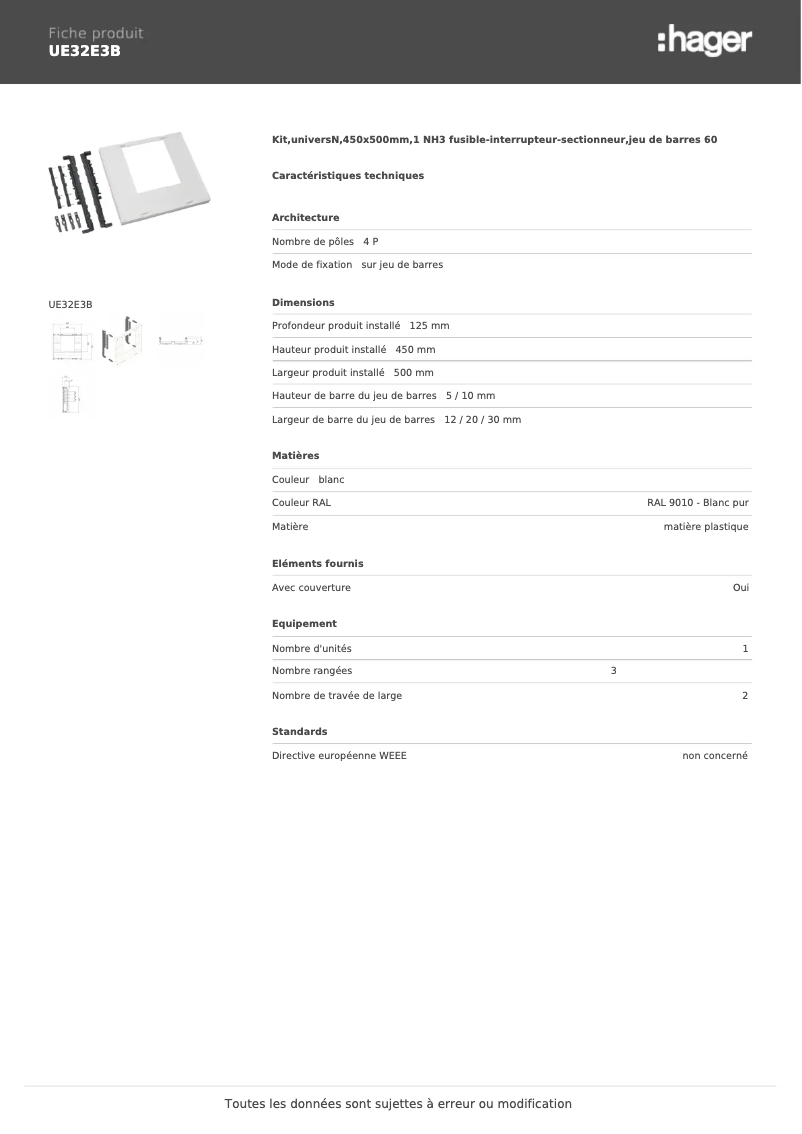 Image de la première page du manuel de l'appareil UE32E3B