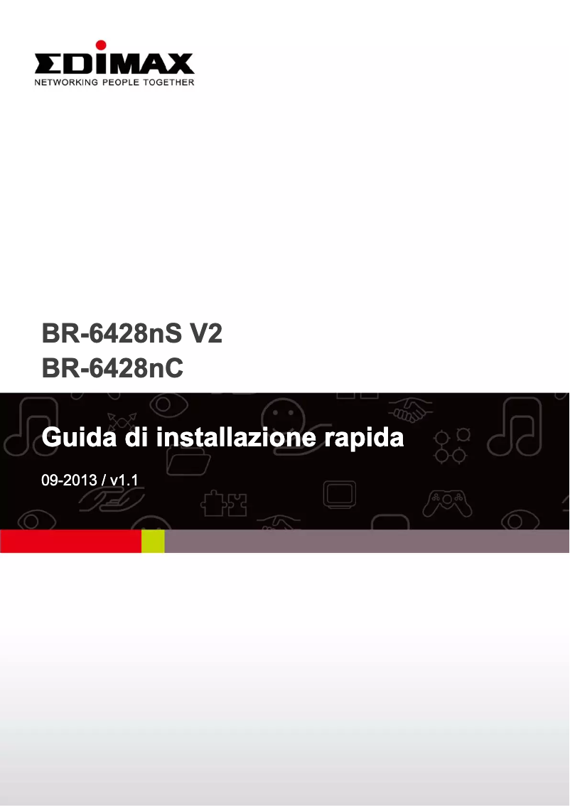 Image de la première page du manuel de l'appareil BR-6428NS V2