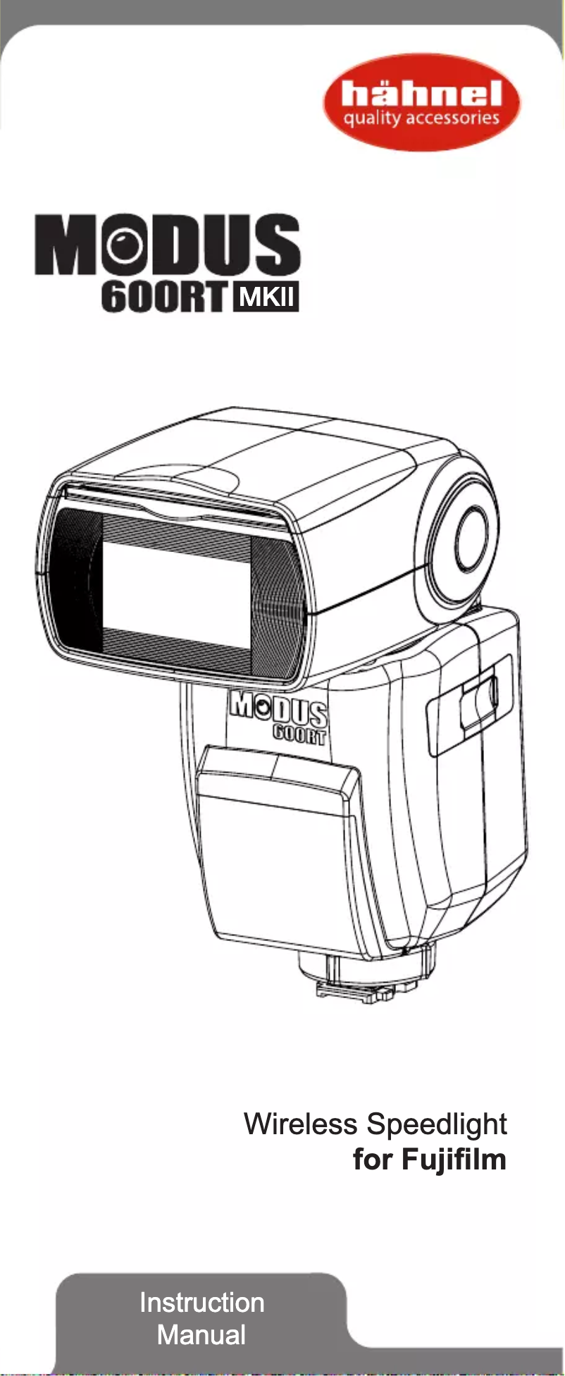 Page 1 de la notice Manuel utilisateur Hähnel MODUS 600RT MK II (Fujifilm)