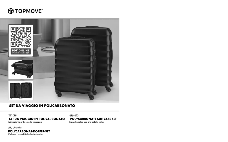 Page n°1 - Manuel utilisateur Topmove IAN 314634