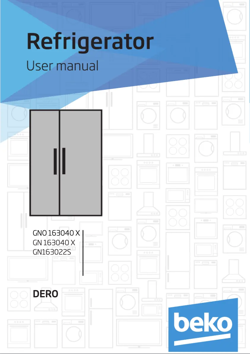 Image de la première page du manuel de l'appareil GN163022S