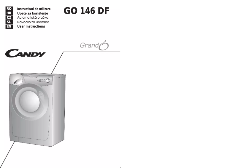 Image de la première page du manuel de l'appareil GO 146DF-03S