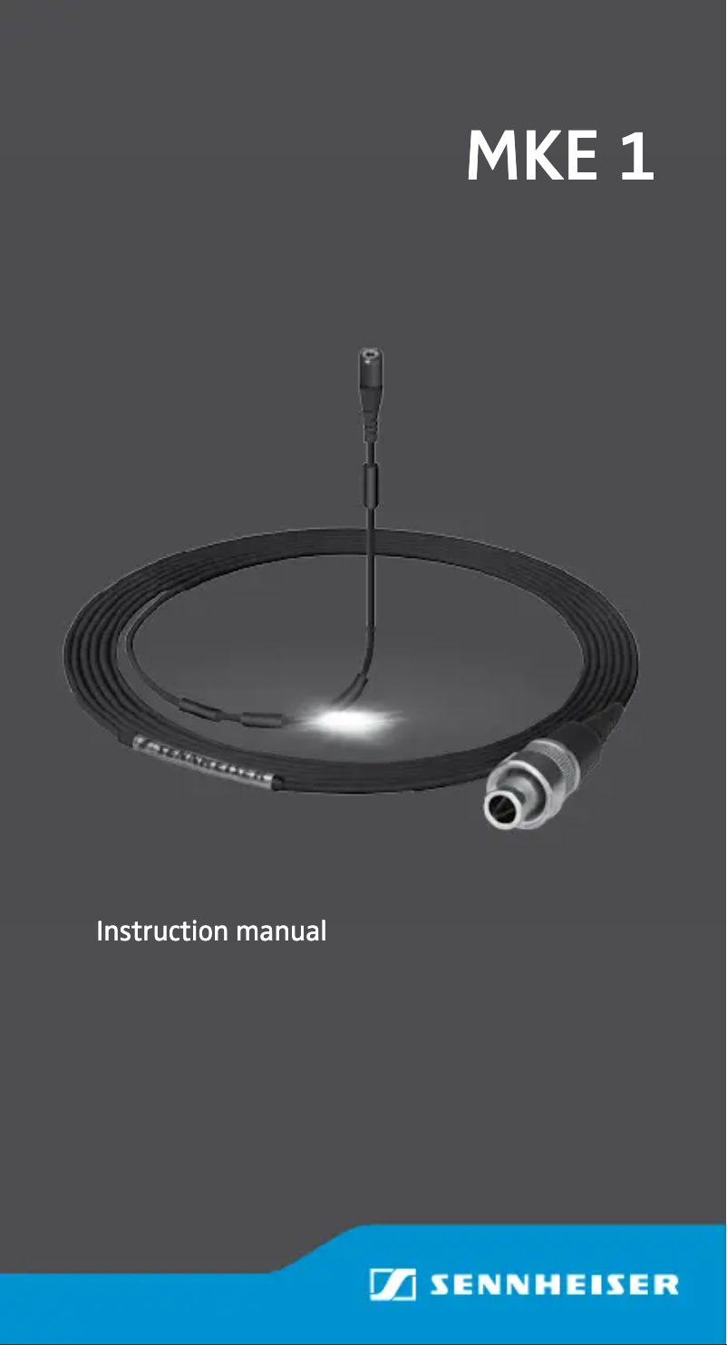 Page n°1 - Manuel utilisateur Sennheiser MKE 1-5-2