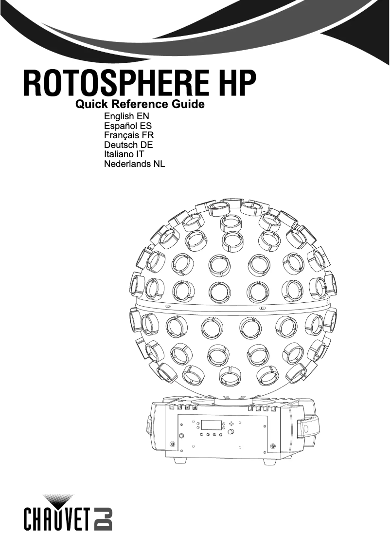 Page 1 de la notice Manuel utilisateur Chauvet Rotosphere HP