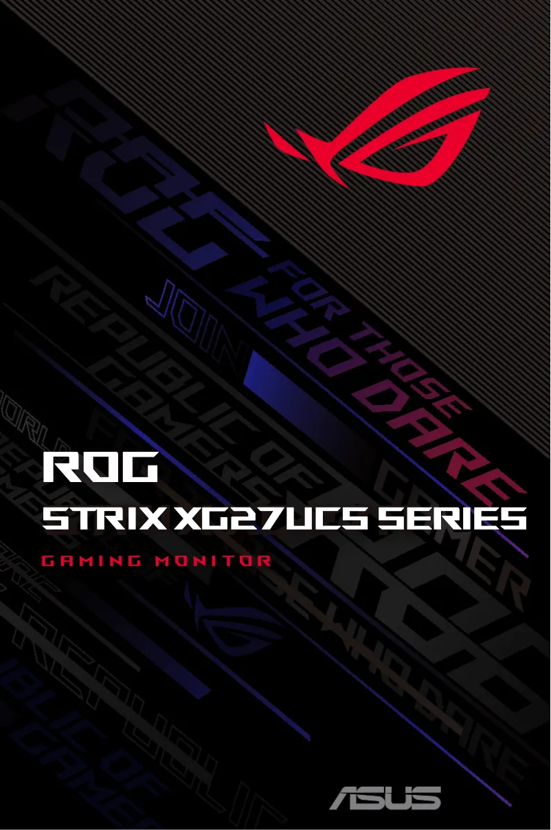 Page 1 de la notice Manuel utilisateur Asus ROG Strix XG27UCS