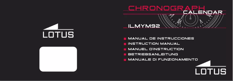 Page n°1 - Manuel utilisateur Lotus 15380