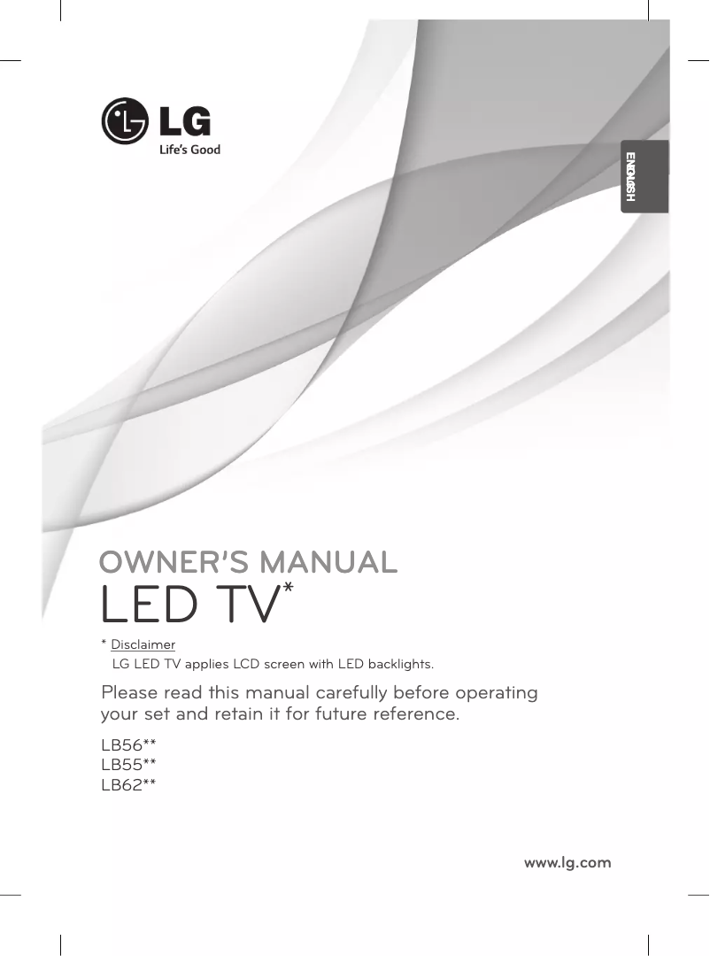 Page n°1 - Manuel utilisateur LG 55LB620T